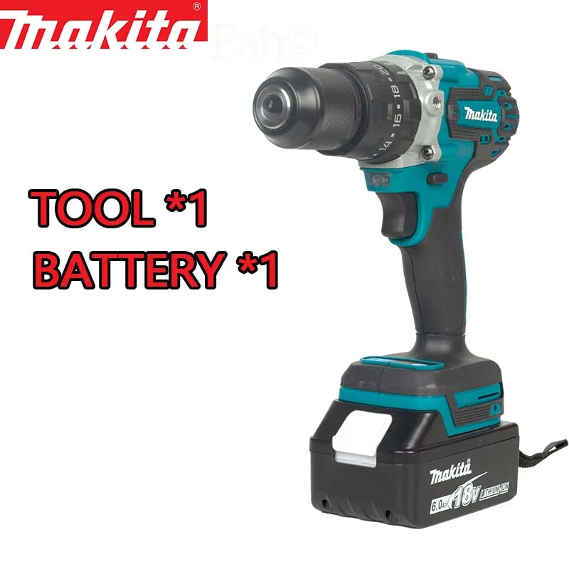 MAKITA 18V lithium electric rechargeable hand drill 13mm DDF487RTJX two charge one charge 5.0AH new