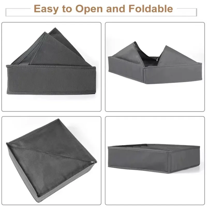 الجوارب الملابس الداخلية المنظم صندوق تخزين قابل للغسل عديم الرائحة صندوق تخزين درج منظم للملابس الداخلية حمالات الصدر الجوارب طماق المنظمون #6