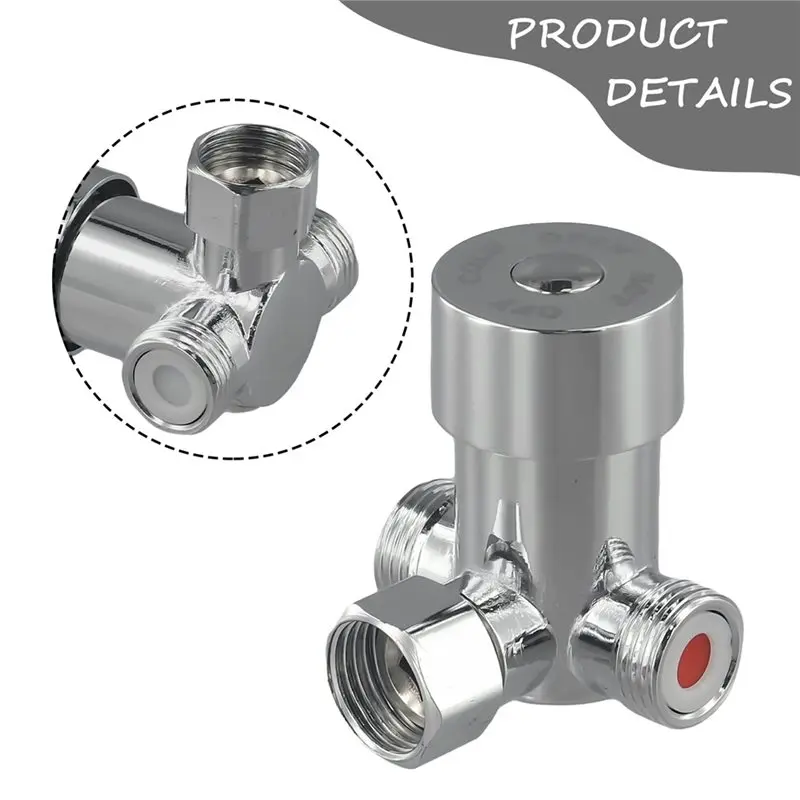 【PRICE-DROP!】Temperature-Control Thermostatic Mixer Valve For Shower Hot Cold Water Three-Way Adjustable Faucet Water Heater