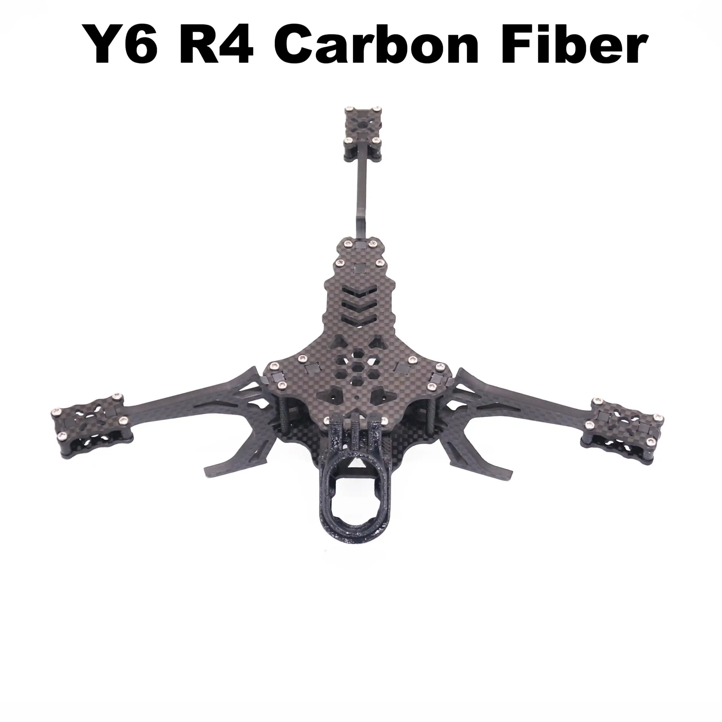 Kit de estrutura de drone fpv y6r4, 4 polegadas, fibra de carbono, corrida, quadcopter, estilo livre, inav, Beatflight, f722, ardupilot, px4, controle de voo