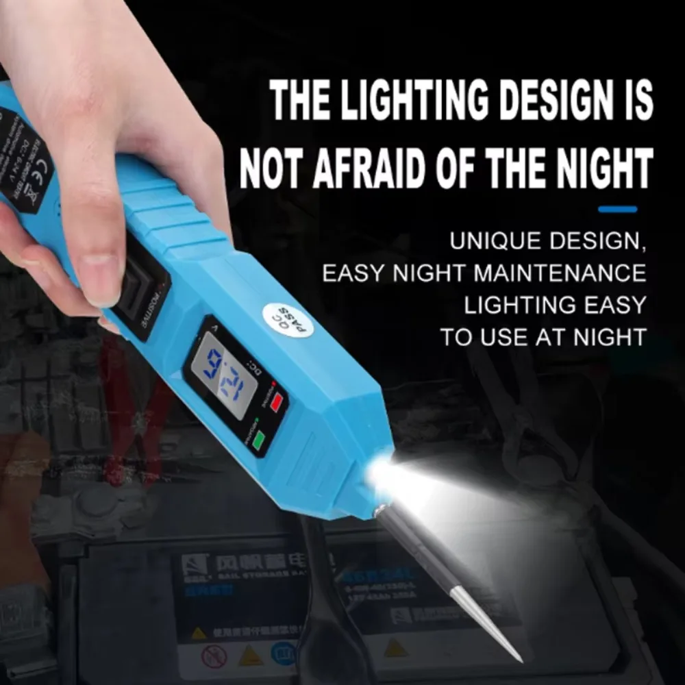 DC 7-36V Multifunctional Car Circuit Tester 8A Continuity Testing Automotive Electric Circuit Tester Digital Display Test Lamp