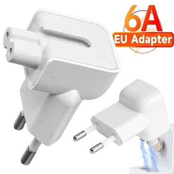 VS naar Europa Plug Converter Reislader Adapter Stopcontact EU-stekkerconnector Duck Head voor MacBook Mac Pro MagSafe iPad