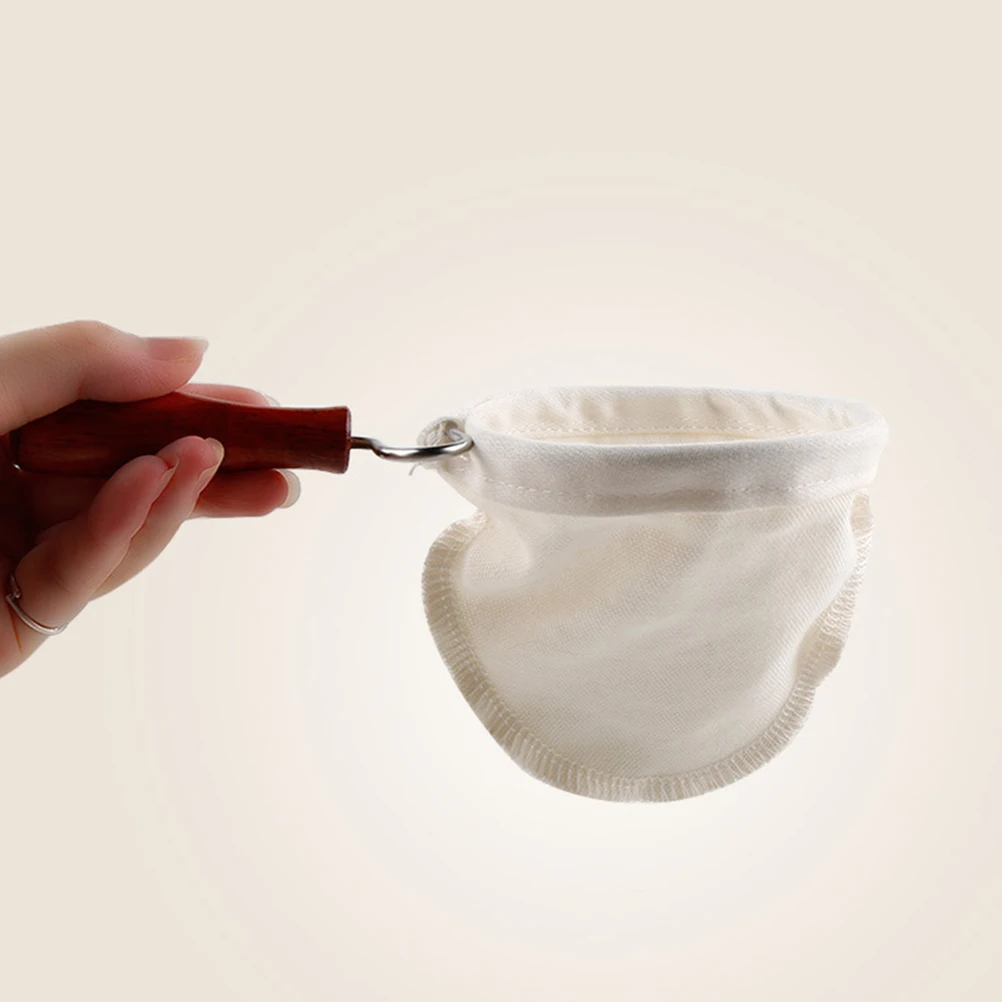 

2pcs Flannel Coffee Filter 86Mm Washable Reusable Cloth Sock Strainer For Espresso Tea Grounds Separator Dripper Maker