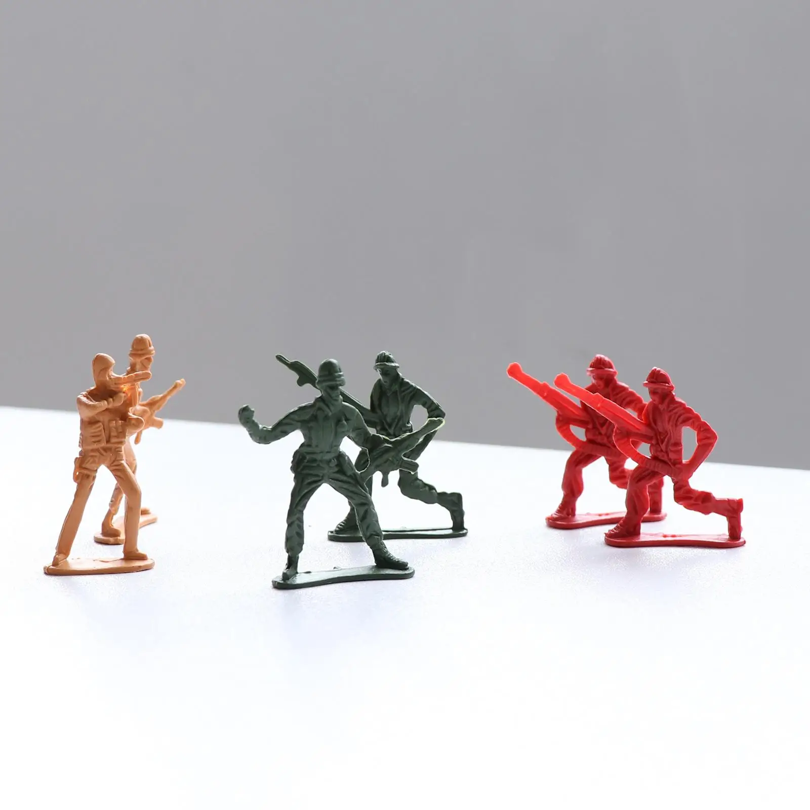 100 stuks 5 cm soldaten mannen actiefiguren basisset en scènemodel spelletjes speelgoed