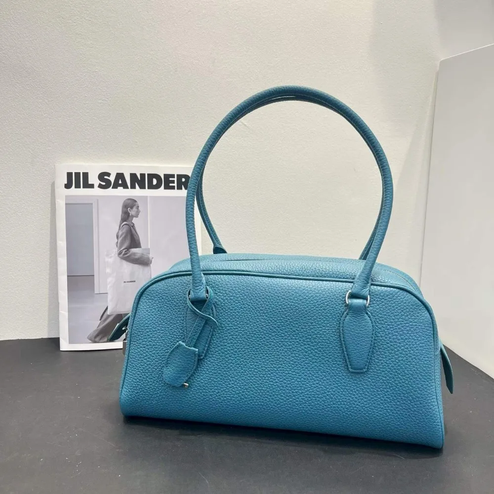 Simple Long Handle Single Shoulder Armpit Leather Women's Bag Unique Versatile High-end Fashion Texture Niche Design Practical