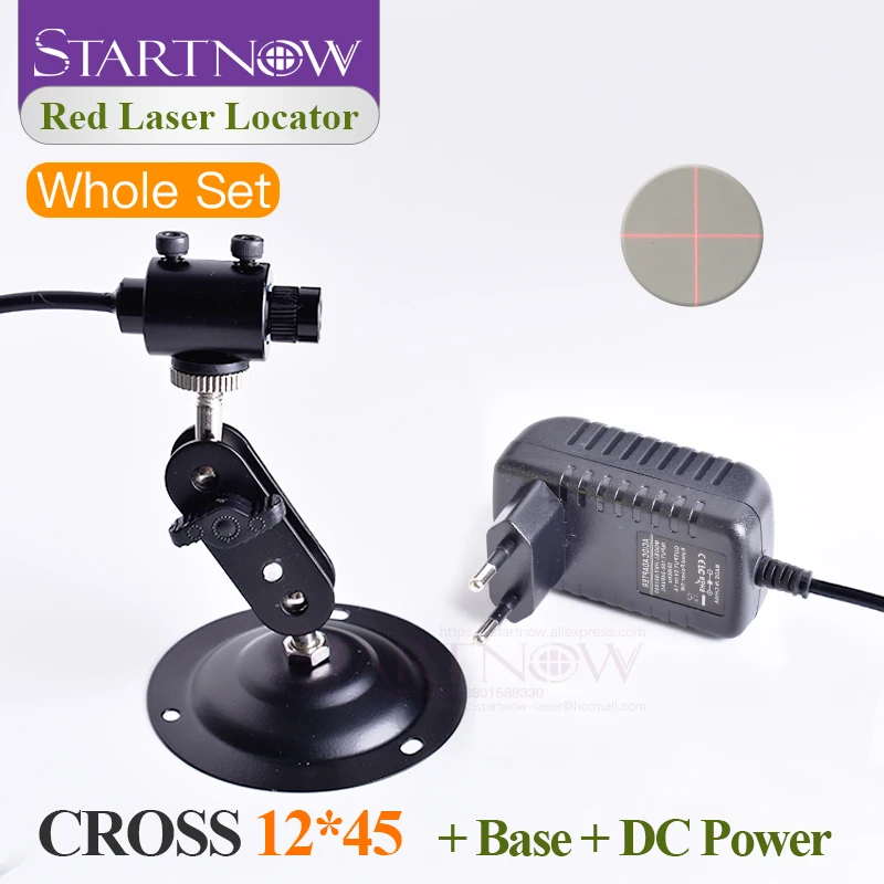 Set 12*45  Adjustable Cross Laser Red Light Locator Red Positioner Beam Laser Cross For CNC Woodworking Marker Machine