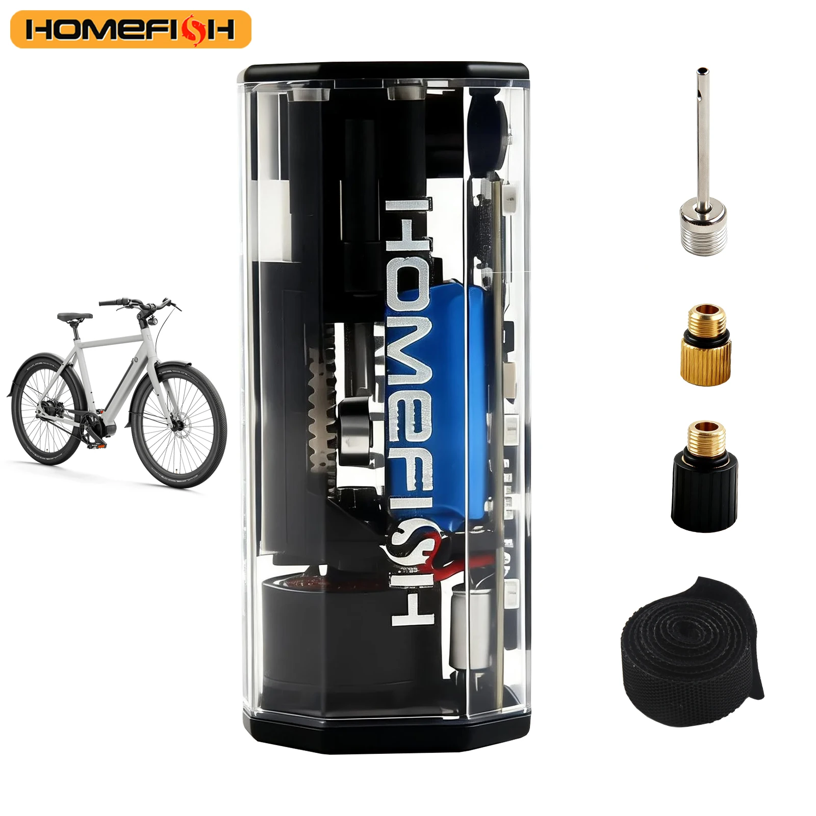 

HOMEFISH Mini Air Pump Tire Inflator Car Electric Min Portable Air Compressor For Car Motorcycles Bicycle Inflatable