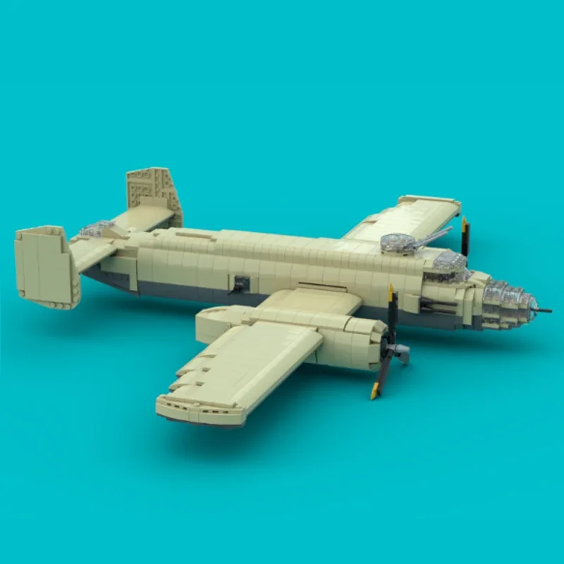 Military Aircraft Model Moc Building Bricks B-25J-1 Mitchell Fighter Technology Blocks Gifts Christmas Toys DIY Sets Assembly