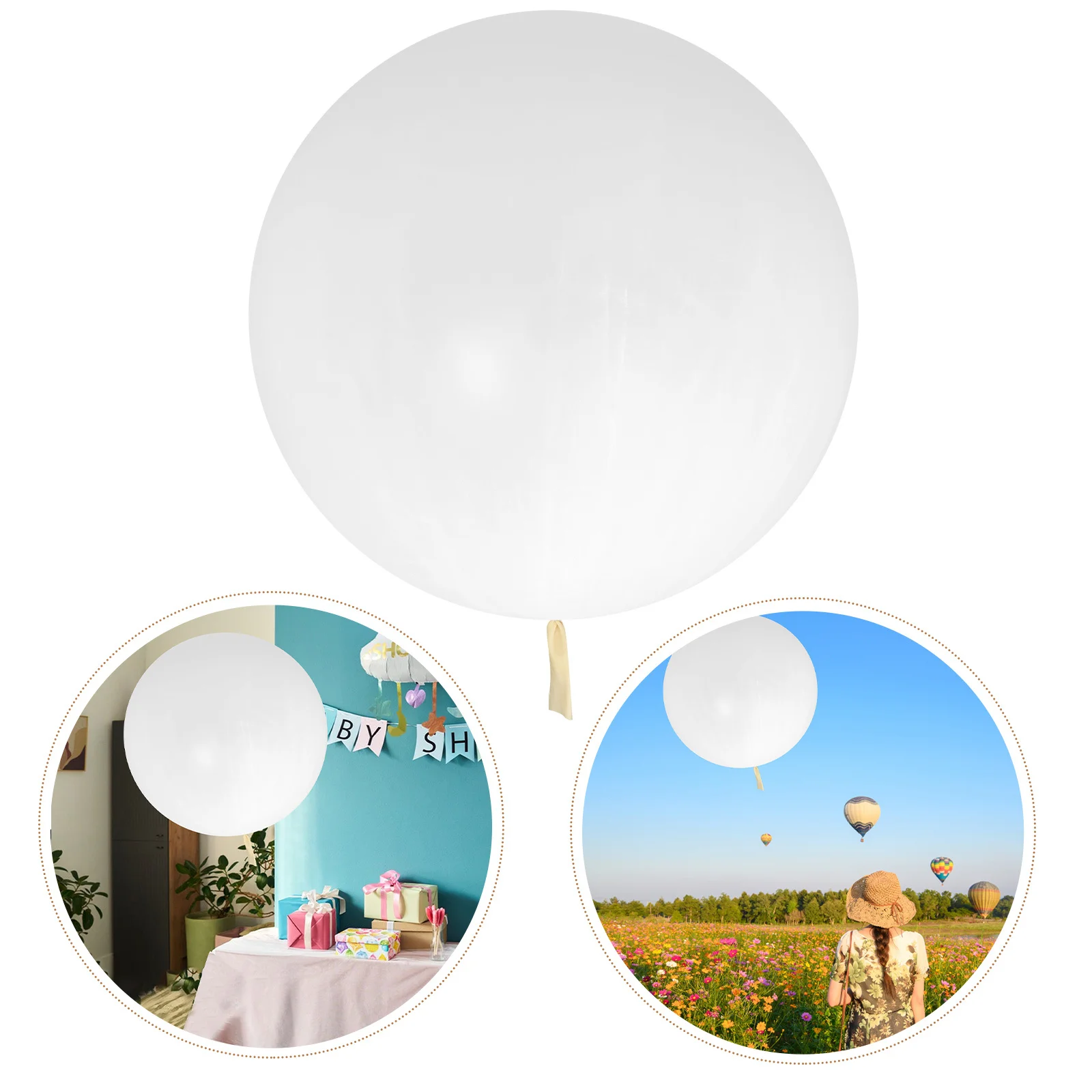 

Latex Jumbo Weather Balloon 48 Inch Giant Meteorological Observation Balloon for Aerial Survey Science Party Video Decoration