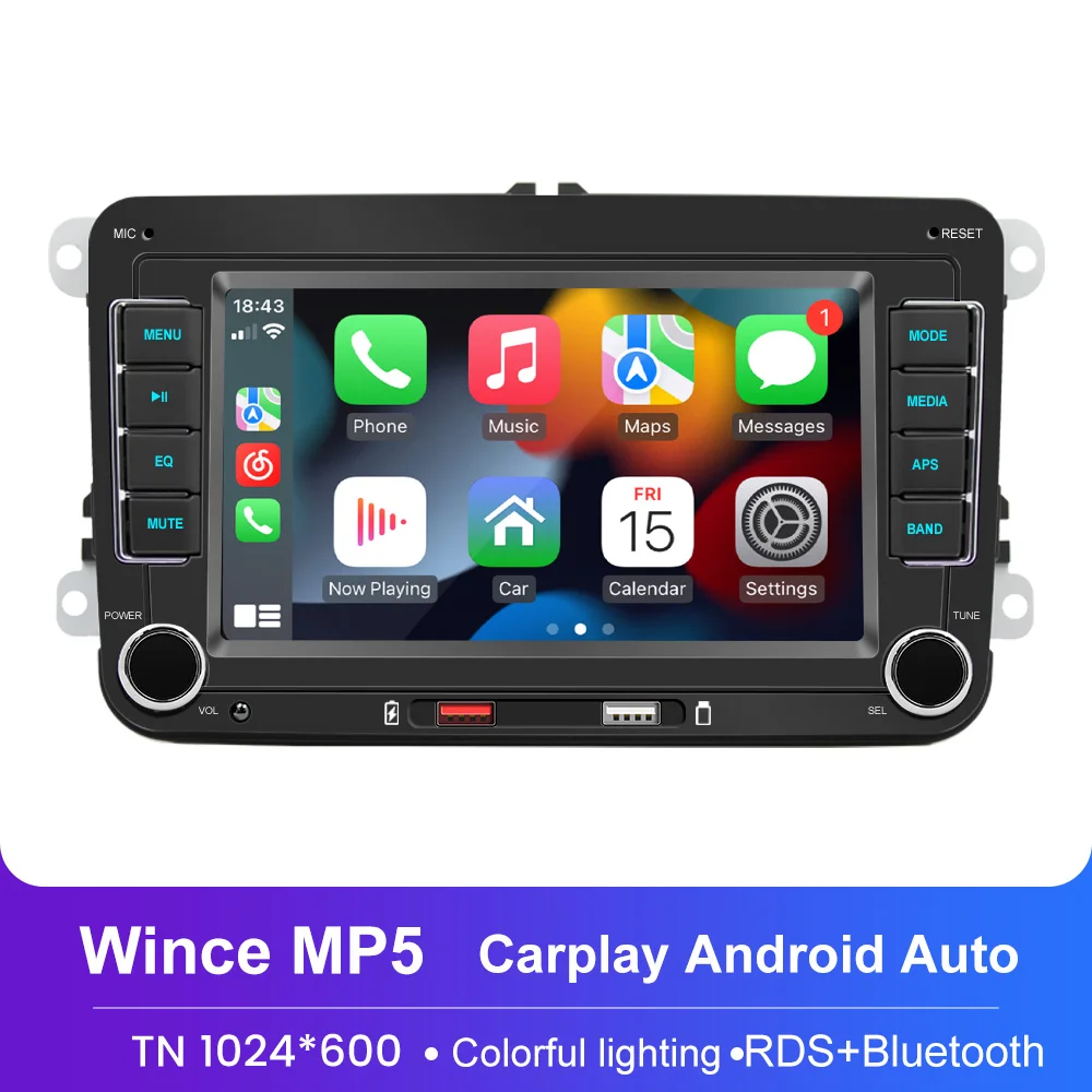 2 Din Auto Radio Voor Volkswagen Vw Golf Polo Skoda Passat Jetta Android 10 Auto Multimedia Speler Gps Wifi Carplay Android Auto