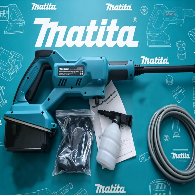 

2026 Makita 18V6.0Ah lithium battery cleaning machine DHW180 wireless outdoor household water gun handheld car washing tool