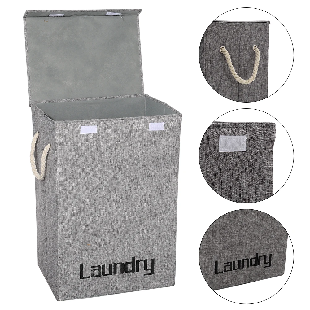 【Lifeideas】Basket Laundry Bin Household Storage Bin for Bedroom Camping Laundry