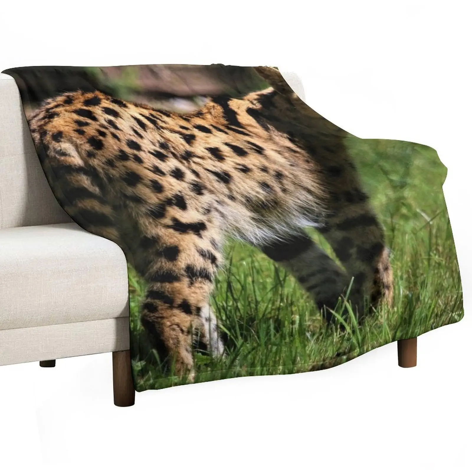 

Sleek Serval Throw Blanket bed plaid cosplay anime halloween Sofa Throw Blankets