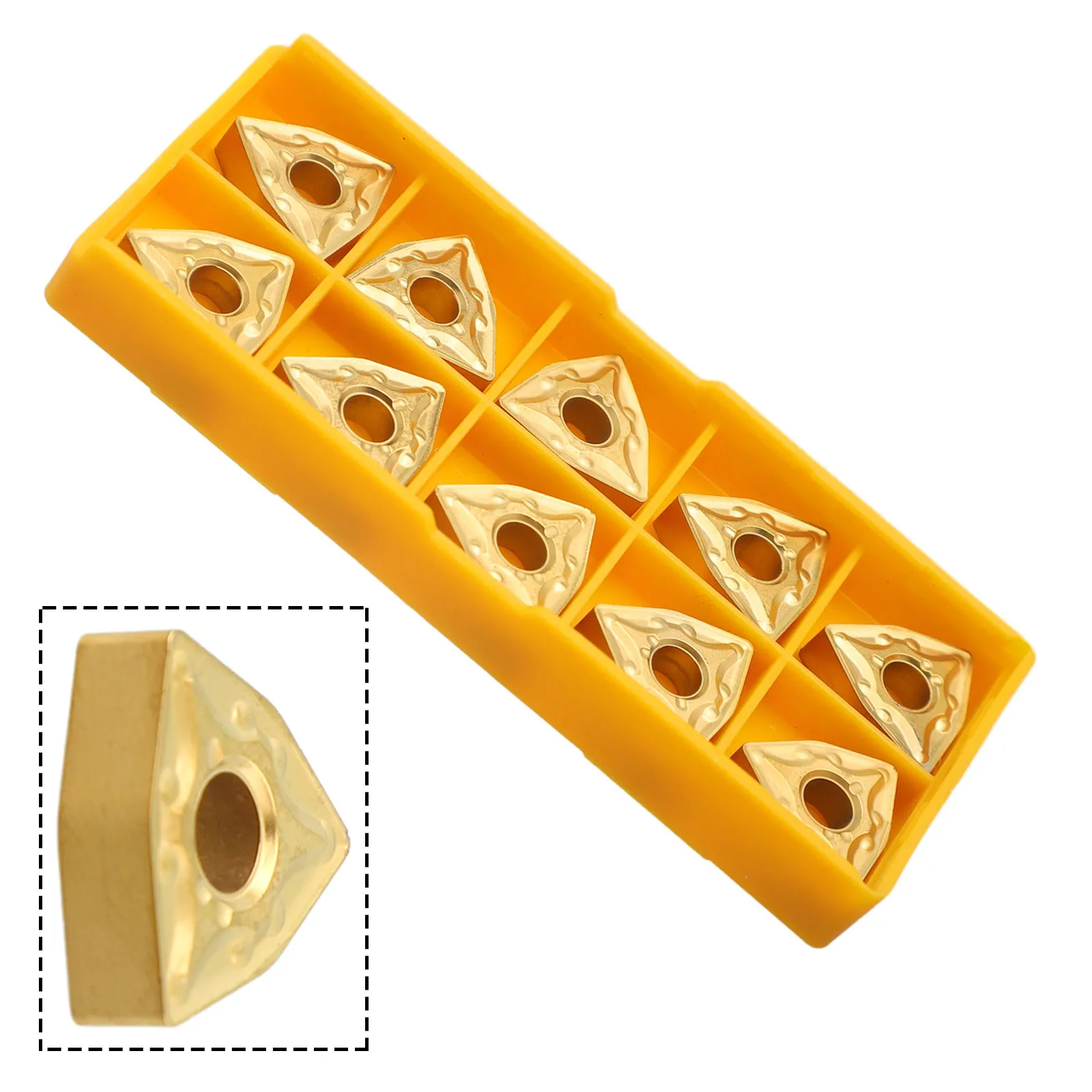 

Replaceable Blades and Gaskets with Just a Wrench 10pcs WNMG0804 Carbide Inserts for MWLNR Lathe Turning Tool Holder