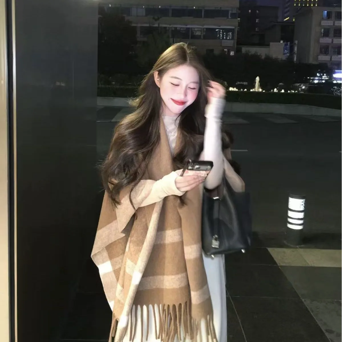 

Невобычная цветная блузка, осенне-зимняя женская верхняя одежда с запахом, Новое поступление, большой шарф, капюшон, дизайн, корейский Sle