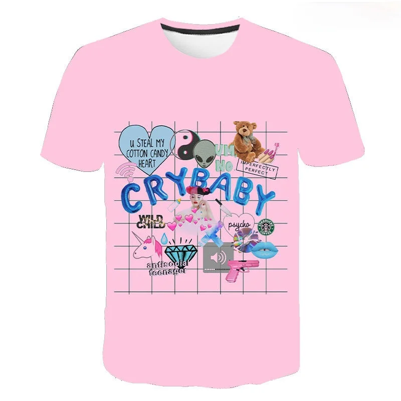 Singer Melanie Martinez T-Shirt Oversize O-neck Tops Harajuku Short Sleeve Cool Fashion Casual Plus Size Tee Tops