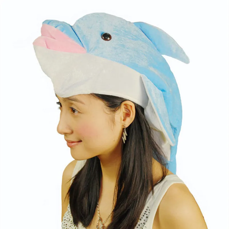 Adult Blue Dolphin Sea Ocean Animal Carnival Party Hat Costume Dress