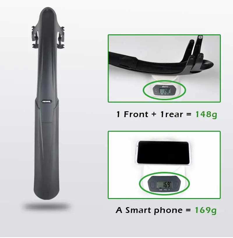RBRL Bicycle Mudguard Gravel Wings 700c Universal Mudguard Bicycle 28 Inch Adjustable and Easy to Install Mudguard for Road Bike