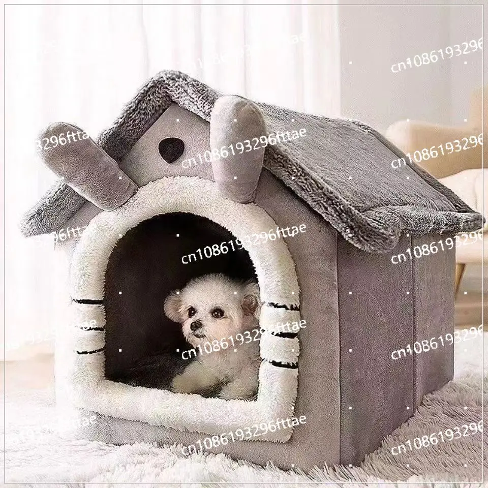 Cat's Nest,House Type, All-season Universal, Small Dog Teddy, Warm in Winter, Removable and Washable Dog House, Pet Bedding