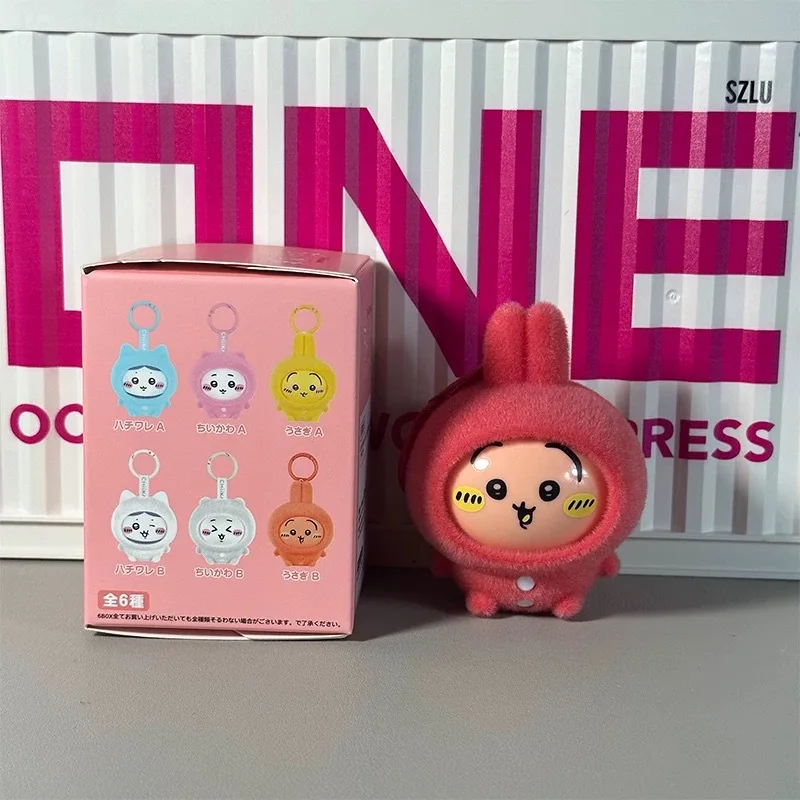 Chiikawa – série pyjama tendance, pendentif à changement de visage, figurine en vinyle, mignon Usagi Hachiware, jouet de haute qualité, cadeau d'anniversaire