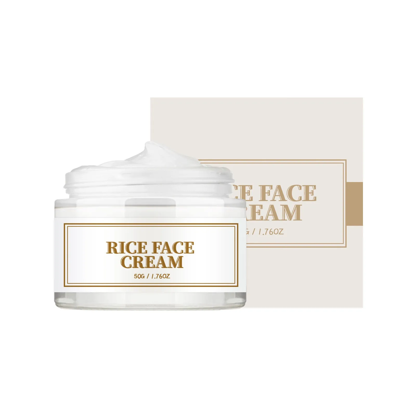 Rice Extract Face Cream And Toner Moisturizing Firming Nourishing Skin Soothing Repairing Skin Condition Facial Care Product