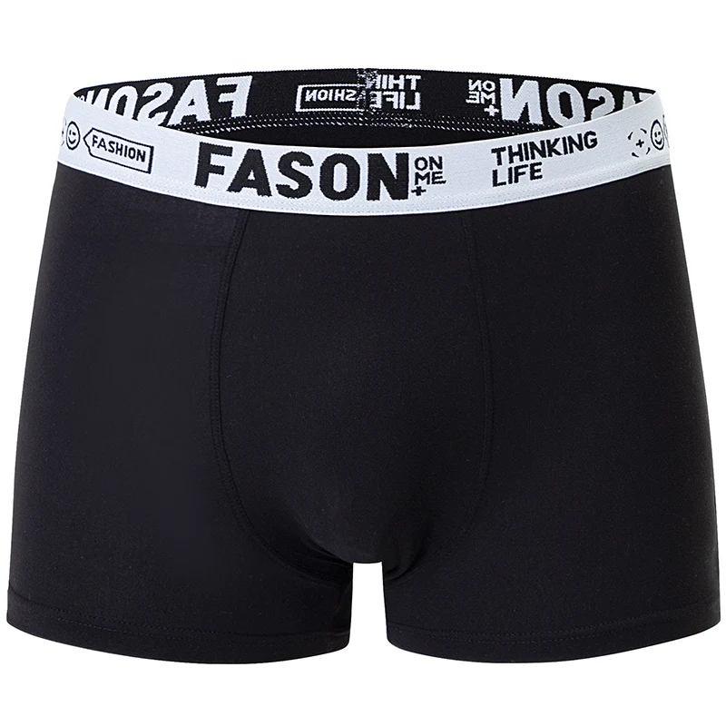 4/10 Piece Men's Four Season Black Fashionable Casual Basic Versatile Underwear Boxer Shorts Plus Size Youth Sports Base Shorts - Image 5