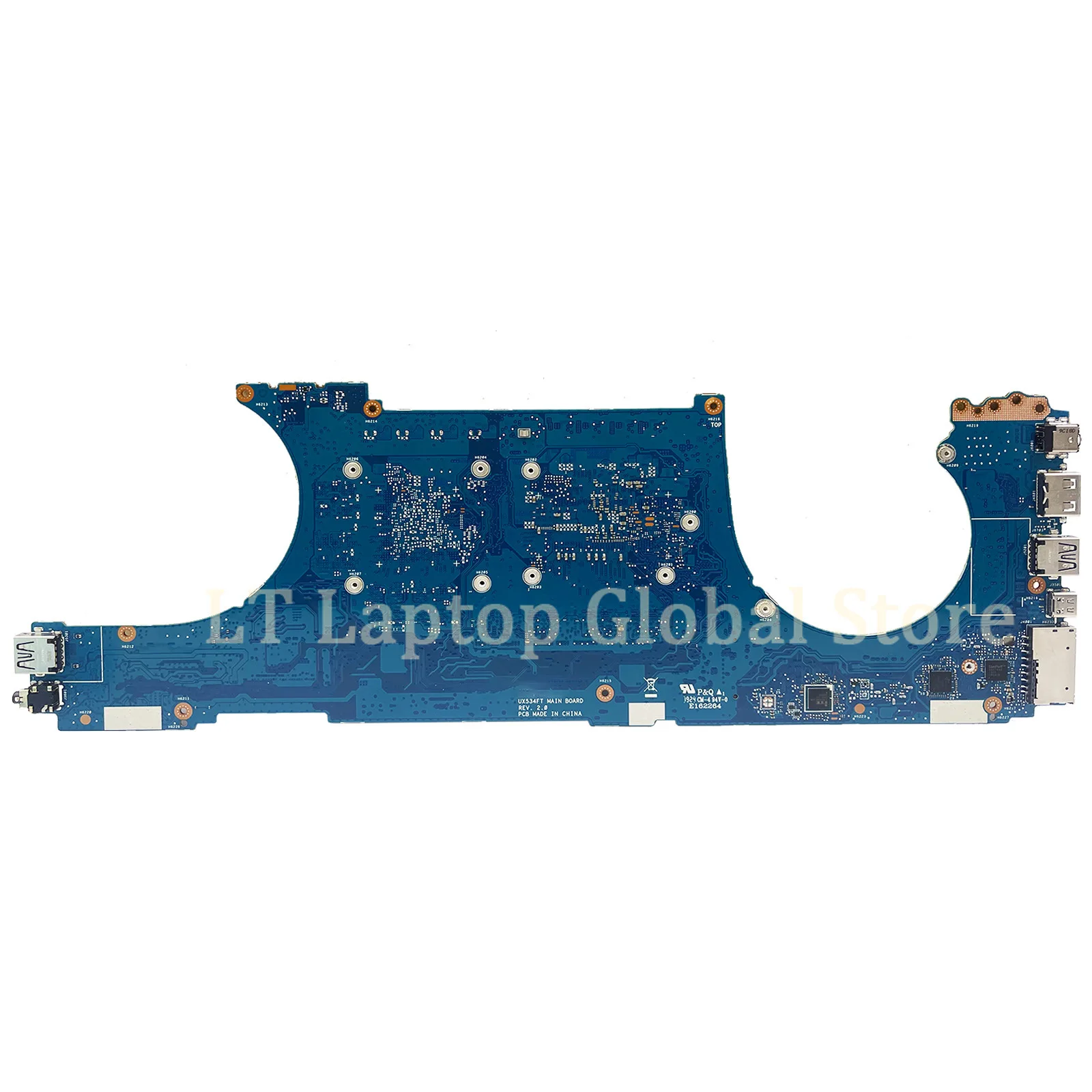 Imagem -03 - Placa-mãe de Laptop Ux534ft para Asus Zenbook 15 Ux534fa Ux534fac Ux534ftc Mainboard i5 i7 10 com Cpu Gtx1650 8g 16g Ram