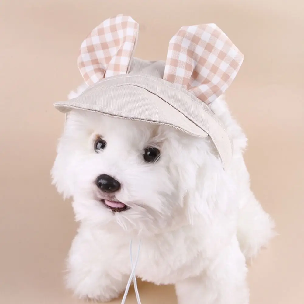 

Pet Supplies With Ear Dog Sunscreen Hat Adjustable Colorful Dog Fisherman Hat Cute Pet Baseball Cap Summer