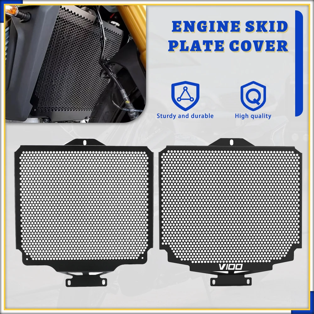

For Moto Guzzi V100 Mandello V100S V100 S 2022 2023 2024 2025 Motorcycle CNC Radiator Guard Cooler Cover Grille Protection Part
