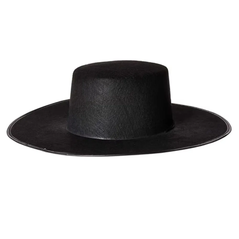 

Halloween Zoro fuzz ball Mexican Sombrero Hats Wide Brim Design Carnival Costume Jazz Hats Photo Shoot Props Party Decorate