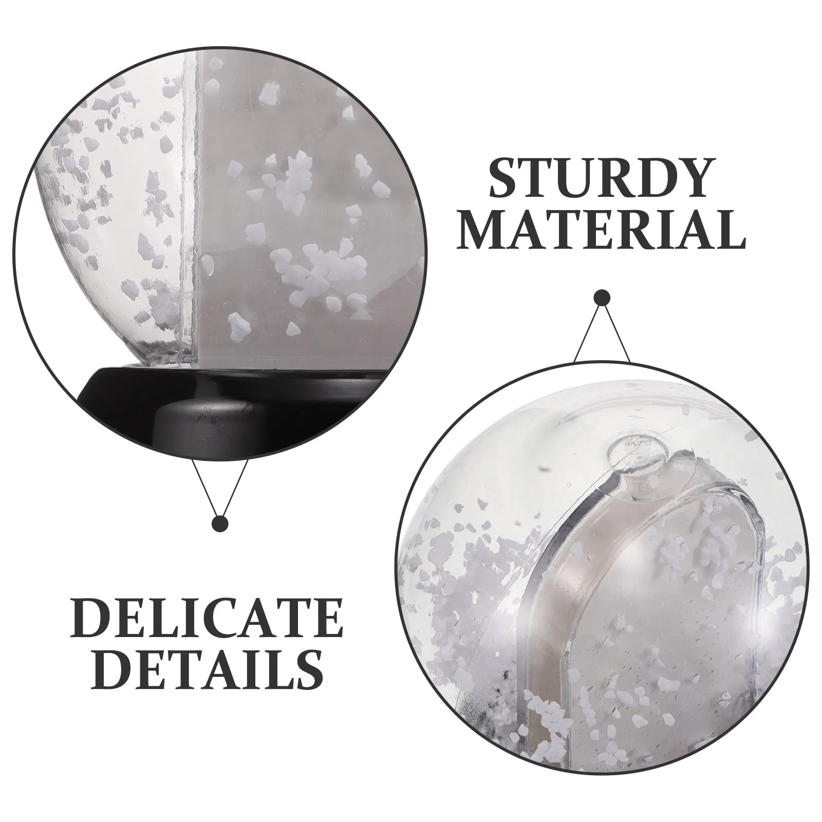 2Pcs DIY Sublimation Photo Frame Snow Globe Double Sided Blank Craft for 2026 Graduation Party Holiday Present Family Friends