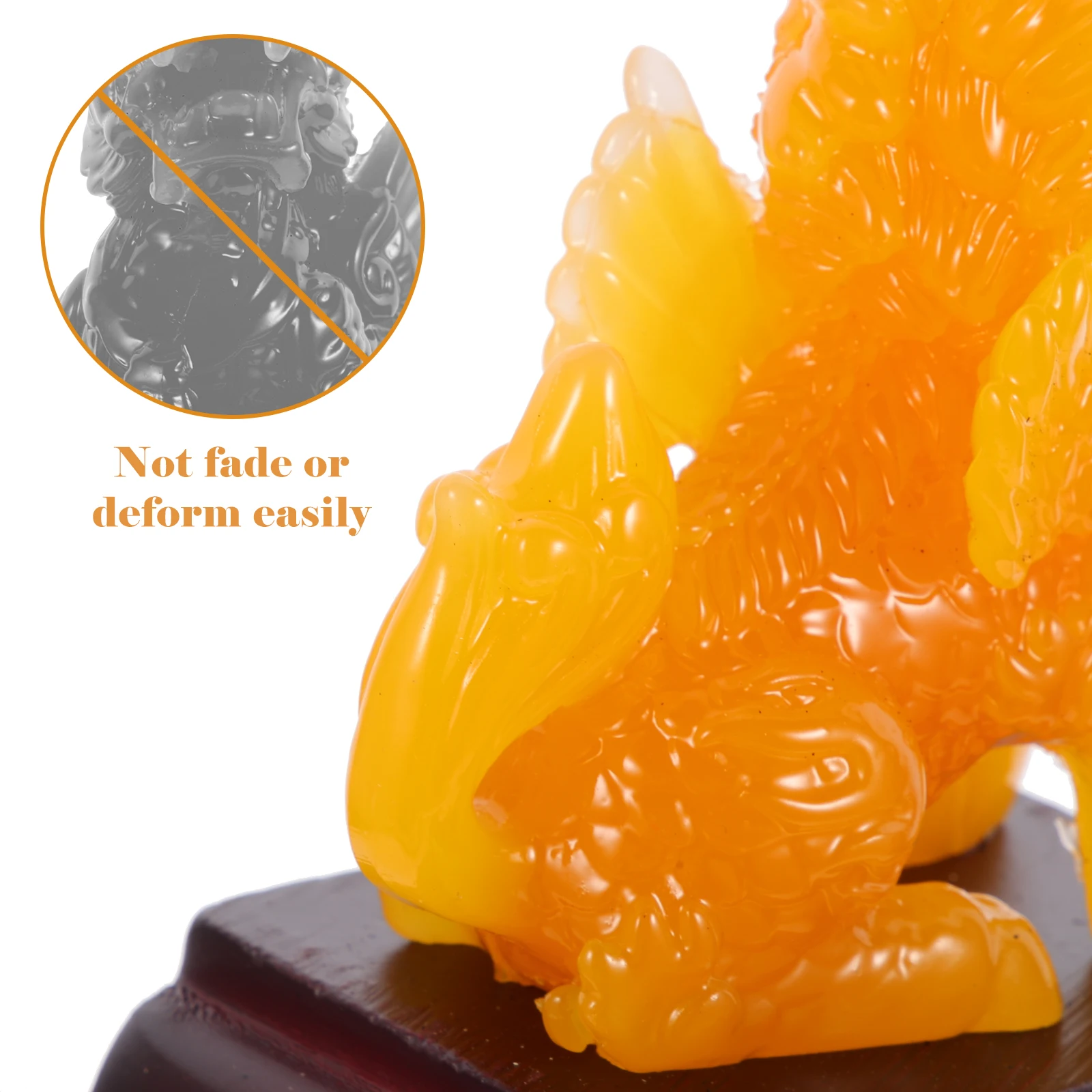 

Resin Kylin Desktop Sculpture Ornament Decoration Flat Bottom Lightweight Statue For Wedding Birthday Festival Gift Kylin Crafts
