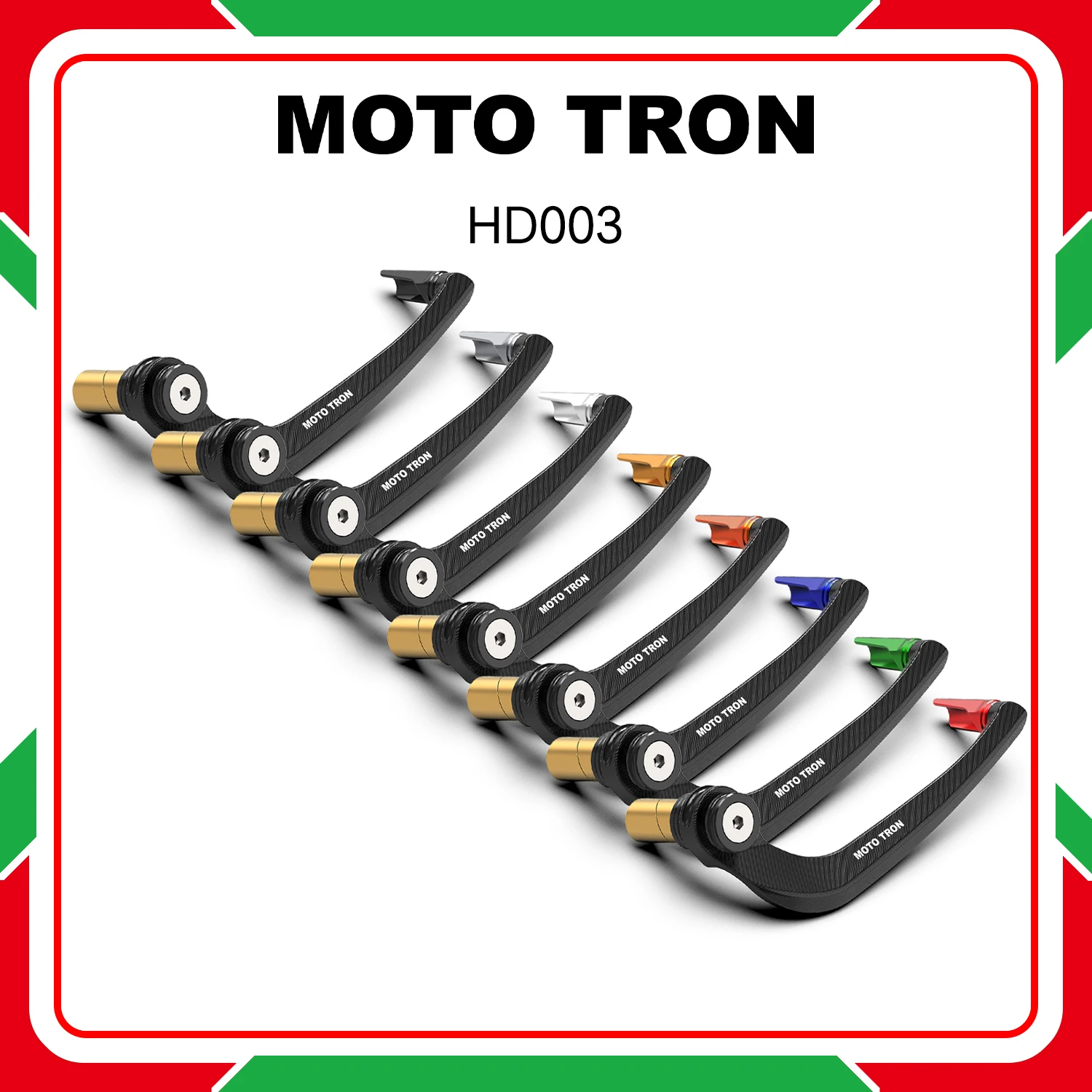 MOTOTRON - Drop-Down Aluminium Brake Lever Guard - Aluminium Brake Protector - For most motorcycles 14MM 16MM 17MM 18MM