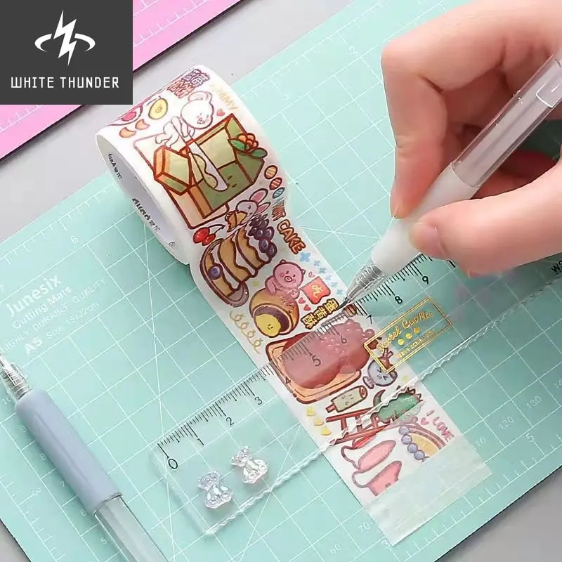 Art Utility Knife Pen Express Box Knife Paper Cutting Tool Craft Tools Precision Sticker Washi Tape Cutter School Supplies