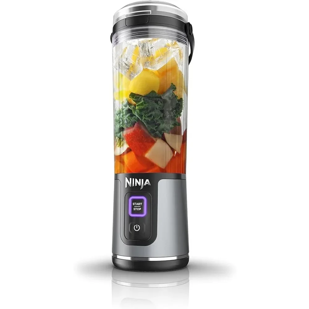 Portable Blender, Cordless, 18oz. Vessel, Personal Blender-for Shakes & Smoothies, BPA Free, Leakproof Lid & Sip Spout, Black