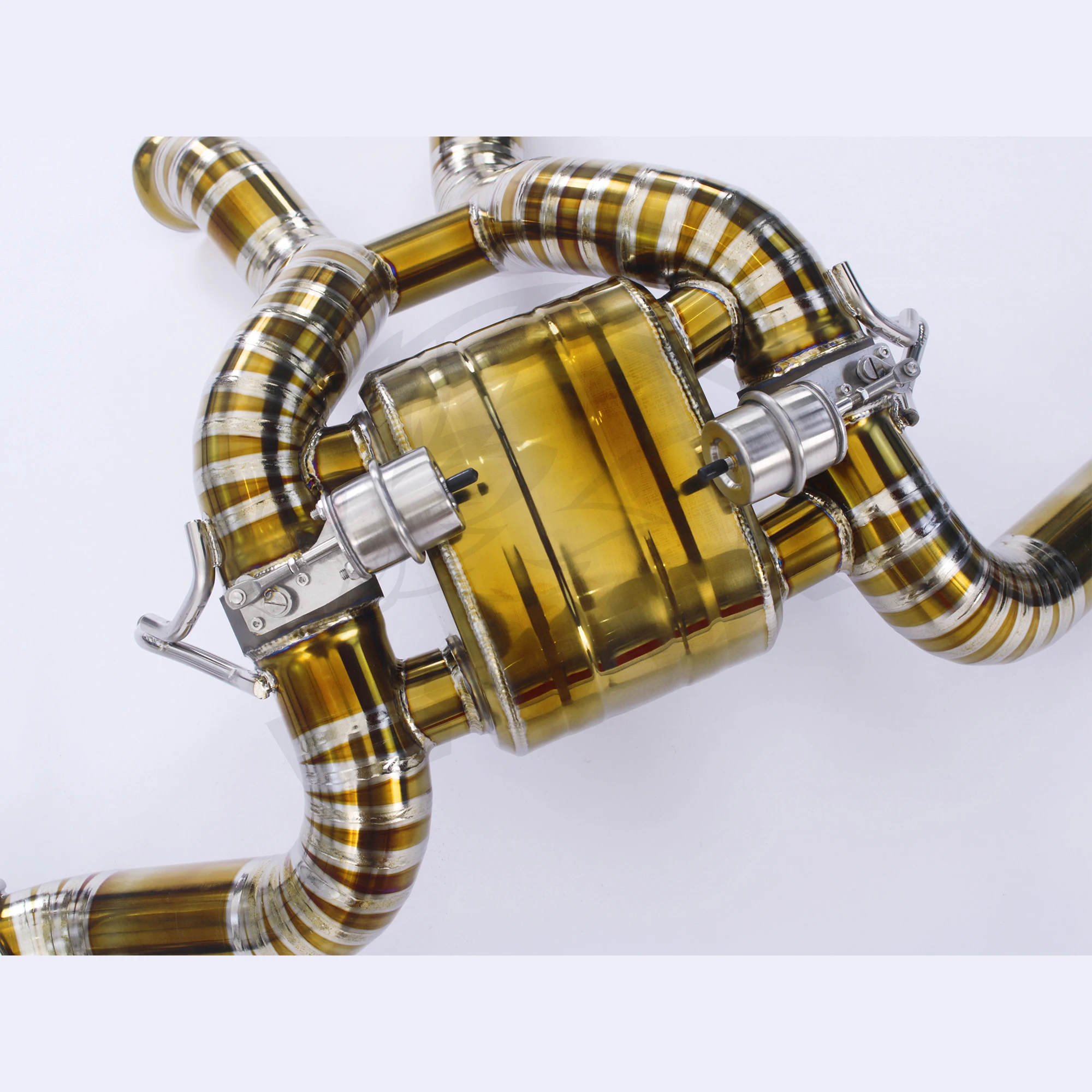 Tytanowy układ wydechowy Catback z zaworami do McLarena 570S 2015-2021 |   Agresywny dźwięk wyścigowy |   Lekka poprawa wydajności