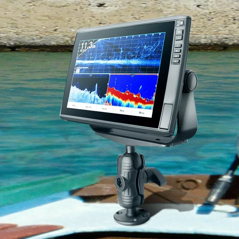 Imagem -03 - Fish Finder Mount com Base Retangular Grande Eletrônica Marinha Tamanho d Curto 225 Bola 11 x 3