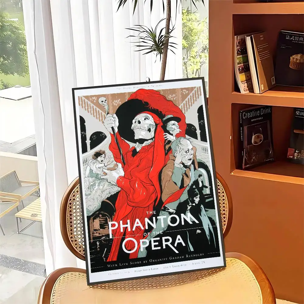 مطبوعات وملصقات P-Phantom of the Opera ذات نوعية جيدة، مطبوعات ورق أبيض، ملصقات فنية لتزيين الحائط