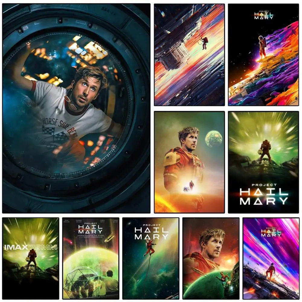 2026 Movie P-Project Hail Mary Classic Vintage Posters HD Print Vintage Wall Art Decor for Home Study Room