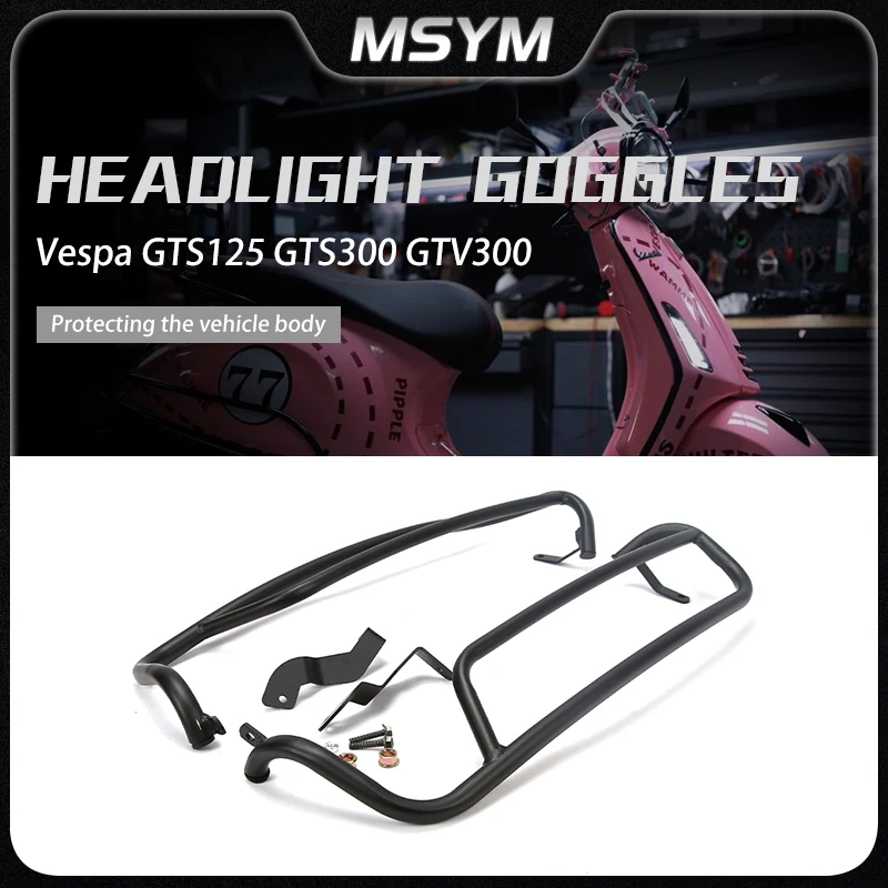 

For Vespa GTS 125 300 GTS300 GTS125 GTV300 2007-2023 Motorcycle Highway Fall Protection Crash Bars Engine Guard Frame Bumper