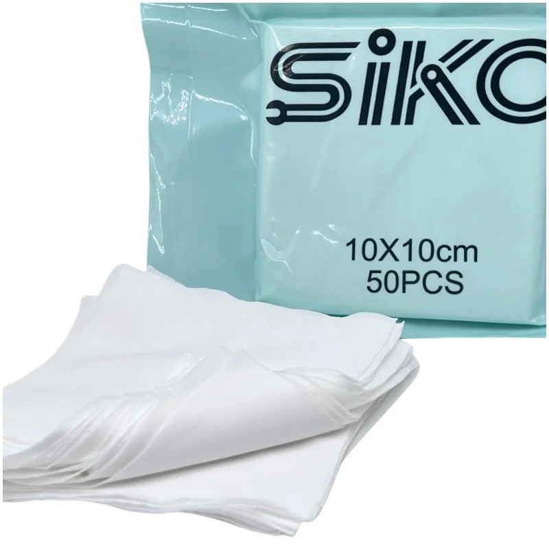 Imagem -03 - Siko-ultra-fine Non-poeira Fibra de Poliéster Wiping Cloth Design de Gaveta de Tecido para Lente do Telefone Tela Lcd Óculos Limpos 50 Pcs por Caixa