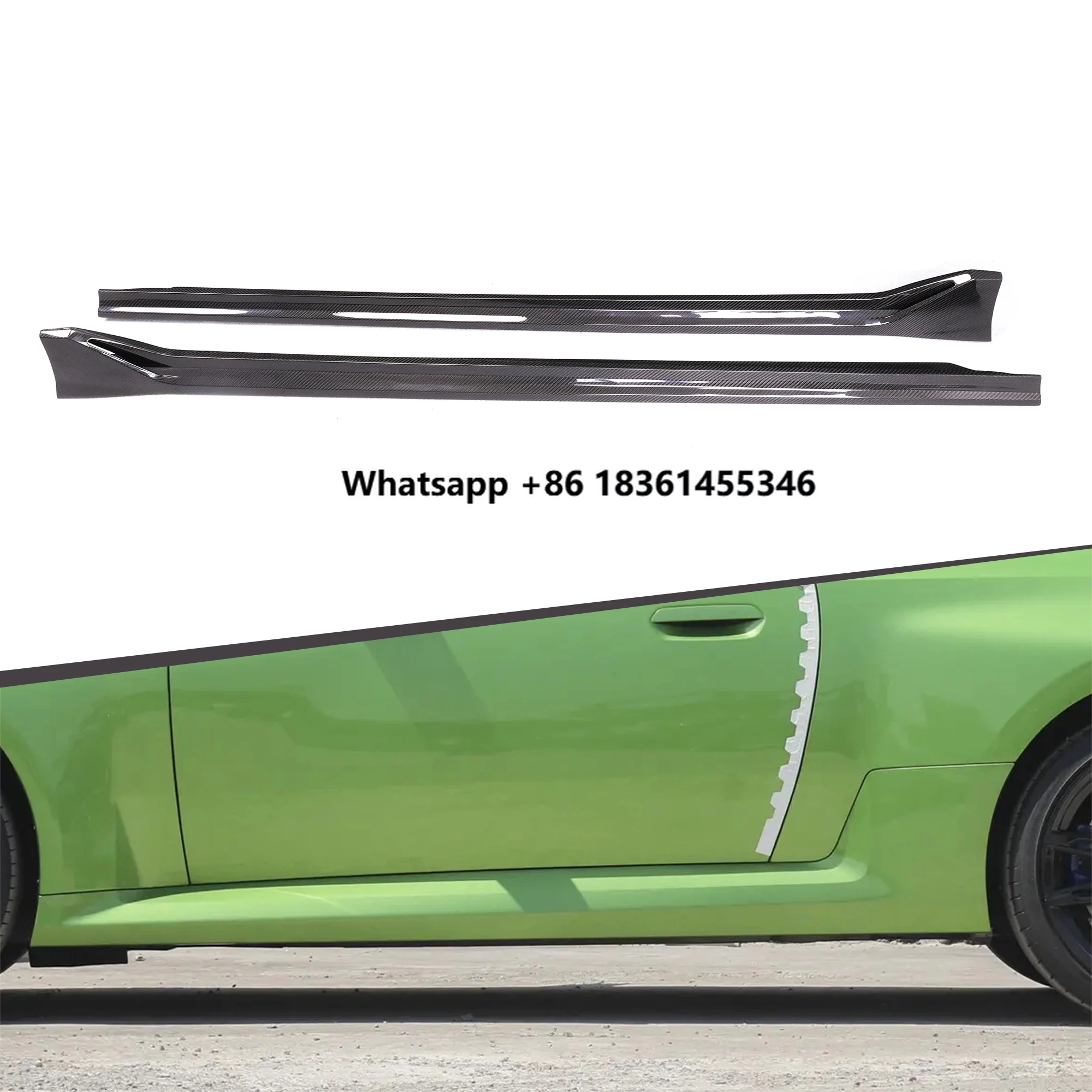 

High Quality V Style Dry Carbon Fiber Side Skirts Kit M2 G87 2023+ Perfect Fitment
