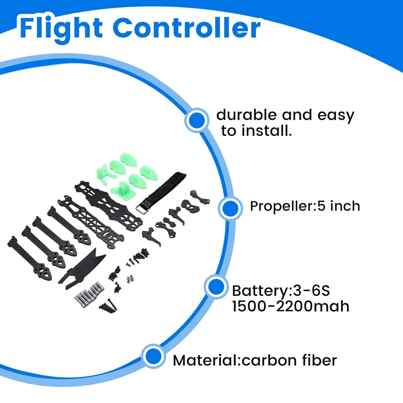Best-MARK4-HD Mark 4 HD 5Inch 240Mm FPV Frame Kit Carbon Fiber W/ 5Mm Arm For O3 FPV Racing Drone Quadcopter Freestyle