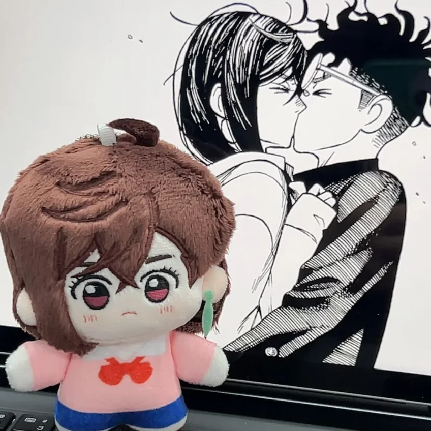 애니메이션 Dandadan Ayase Momo Takakura Ken 플러시 장난감 펜던트 인형 데스크탑 장식 배낭 참 귀여운 키 체인 생일 선물 장난감