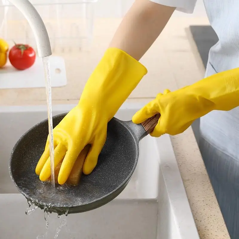 Single Right Hand Thickened Rubber Latex Gloves with Bull Tendon for Household Chores Kitchen Dishwashing And Laundry Waterproof