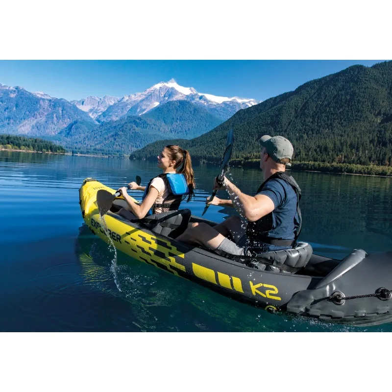 Intex 68307 Inflatable K2 Canoe Thickened Pontoon Boat Inflatable Kayak