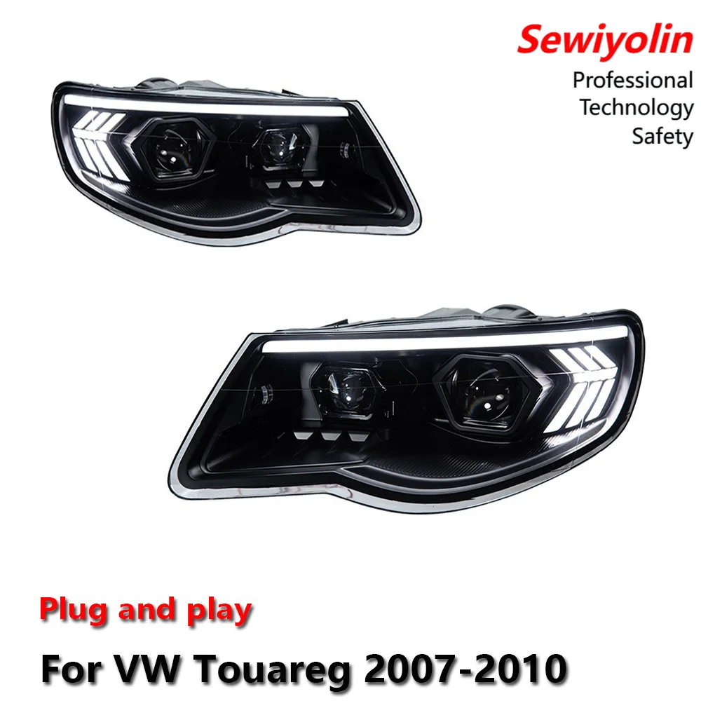 

Car LED Upgrade Headlight Accessories For VW Touareg 2007-2010 DRL Brake Turn Signal Lamp Plug and Play