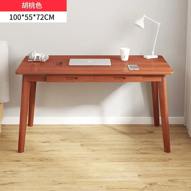 Nordic solid wood desktop computersimple home bedroom study desk  student writing small  escritorio  office desk