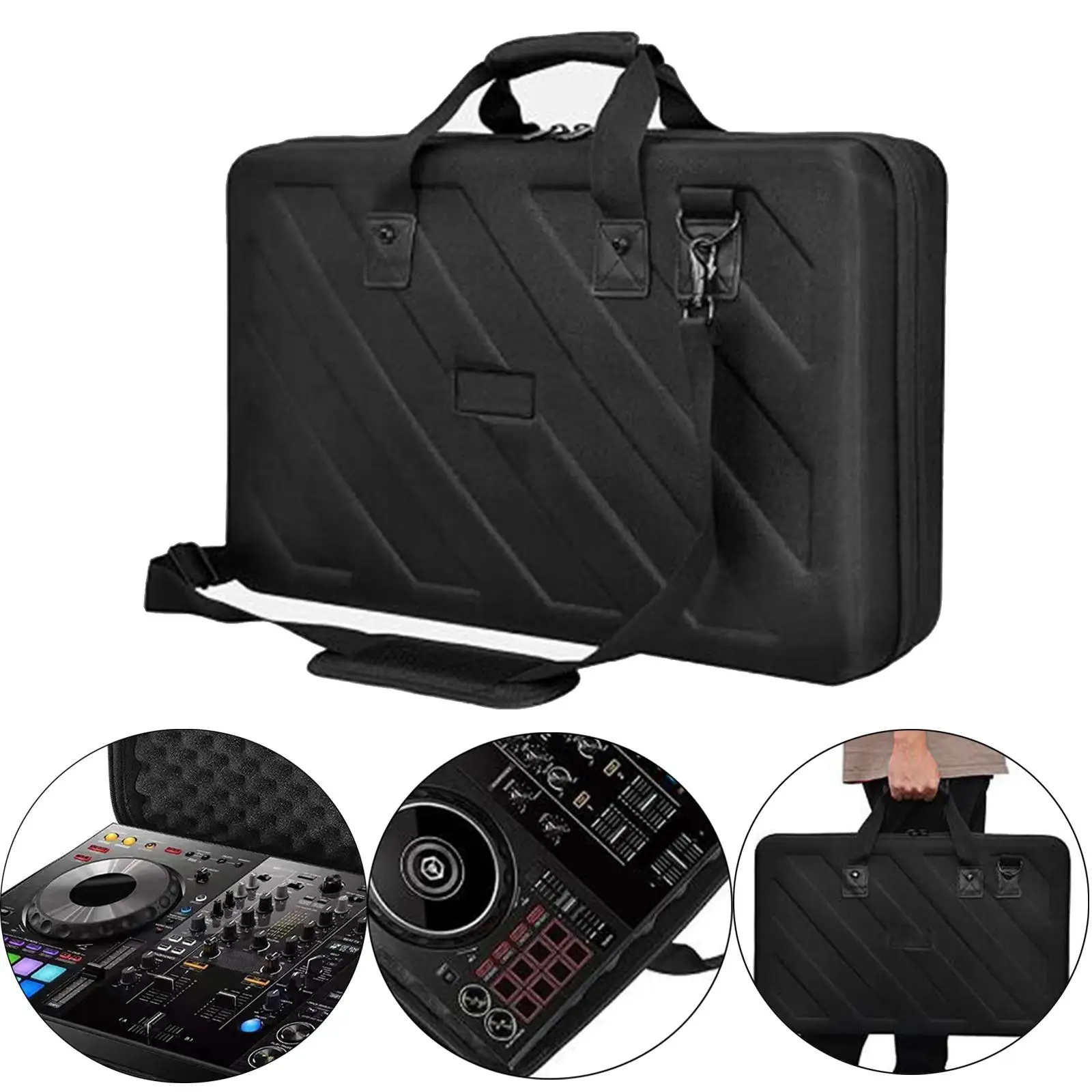 DJ Mixer Bag Case with Foam Waterproof Organizer with Handle Zipper DJ Controller Case Bag EVA Hard Case for Ddj-sx DJ Equipment