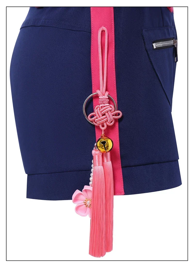 Parrucca per costume cosplay KPop Rumi Donna Ragazza Carnevale di Halloween Comic-con Abiti per giochi di ruolo per feste